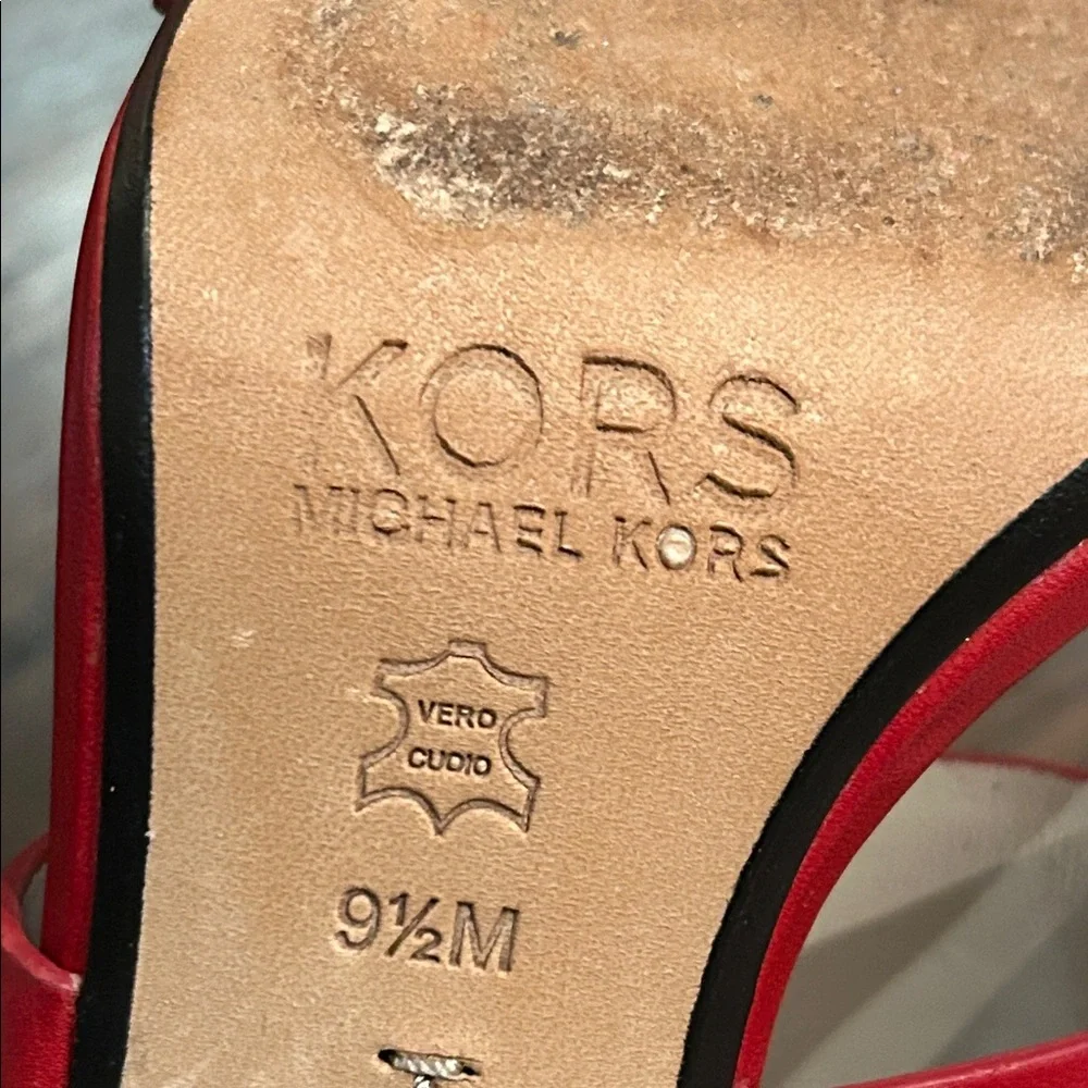 Michael Kors Women’s Elegant Red Heels Size 9.5